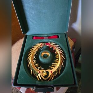 Gold plated Georg Jensen Christmas Wreath